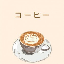 |預購款|咖啡廳布簾 - コーヒー01