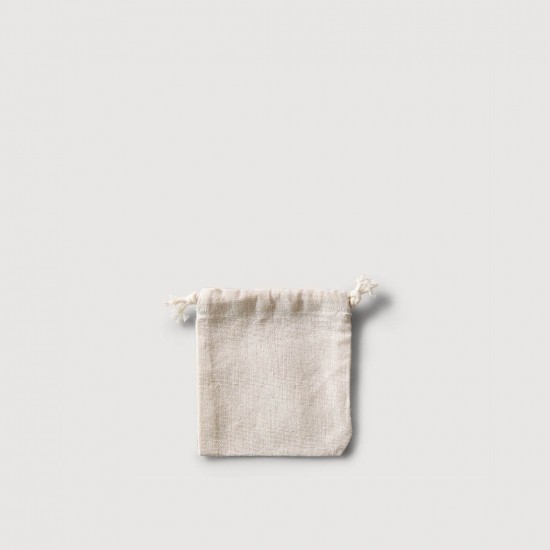 棉麻束口袋 - 10x12cm